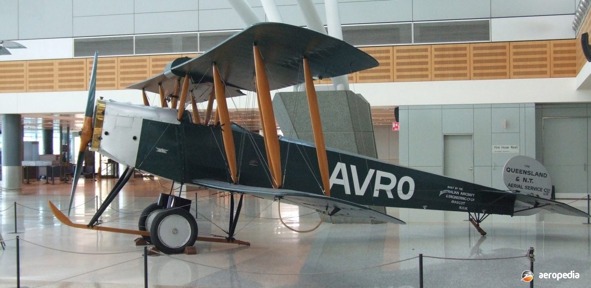 Avro 504K - Aeropedia The Encyclopedia Of Aircrafts - Australia - New Zealand