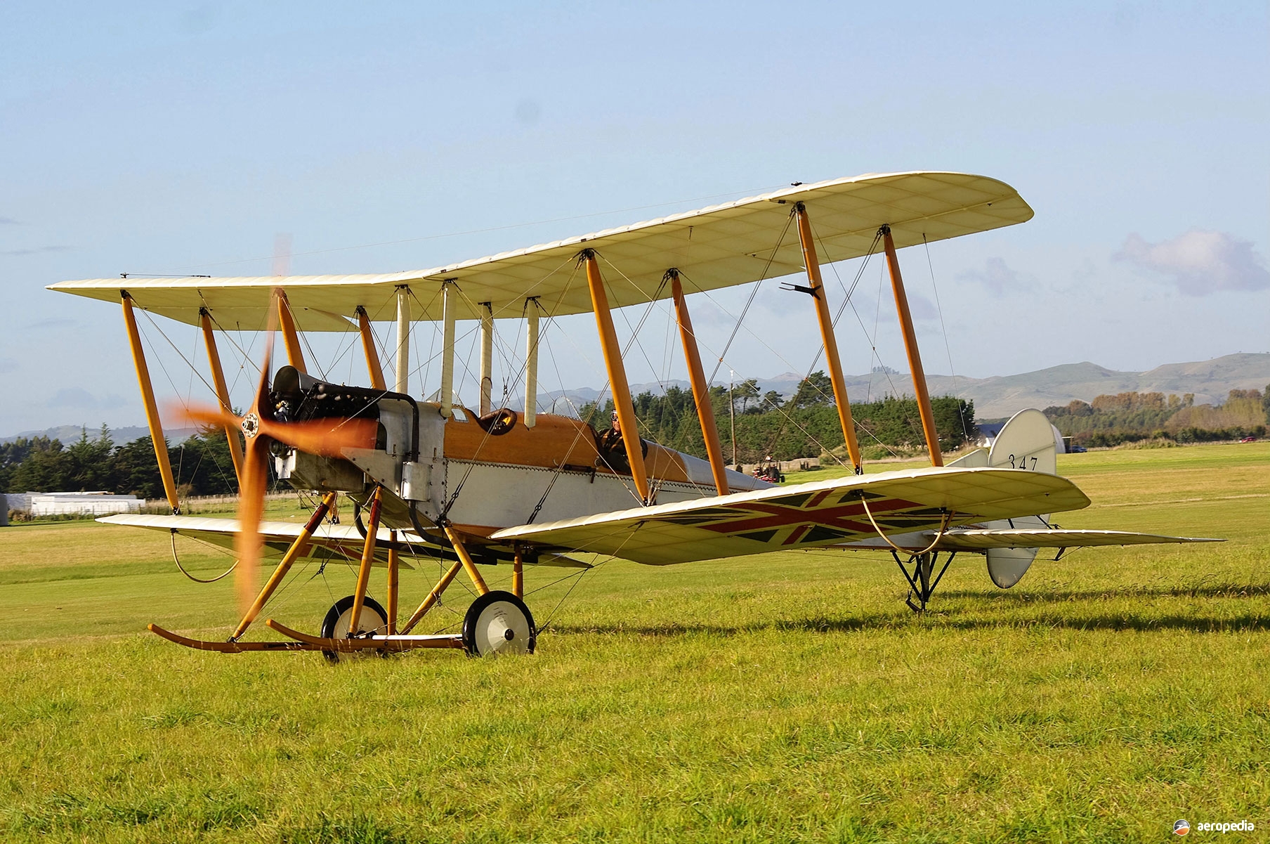 Royal Aircraft Factory 1912 B.E.2 First Flight From New Base New Zealand  2016 